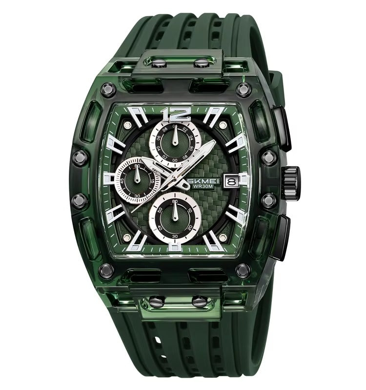 Montre de luxe SKMEI pour homme en silicone