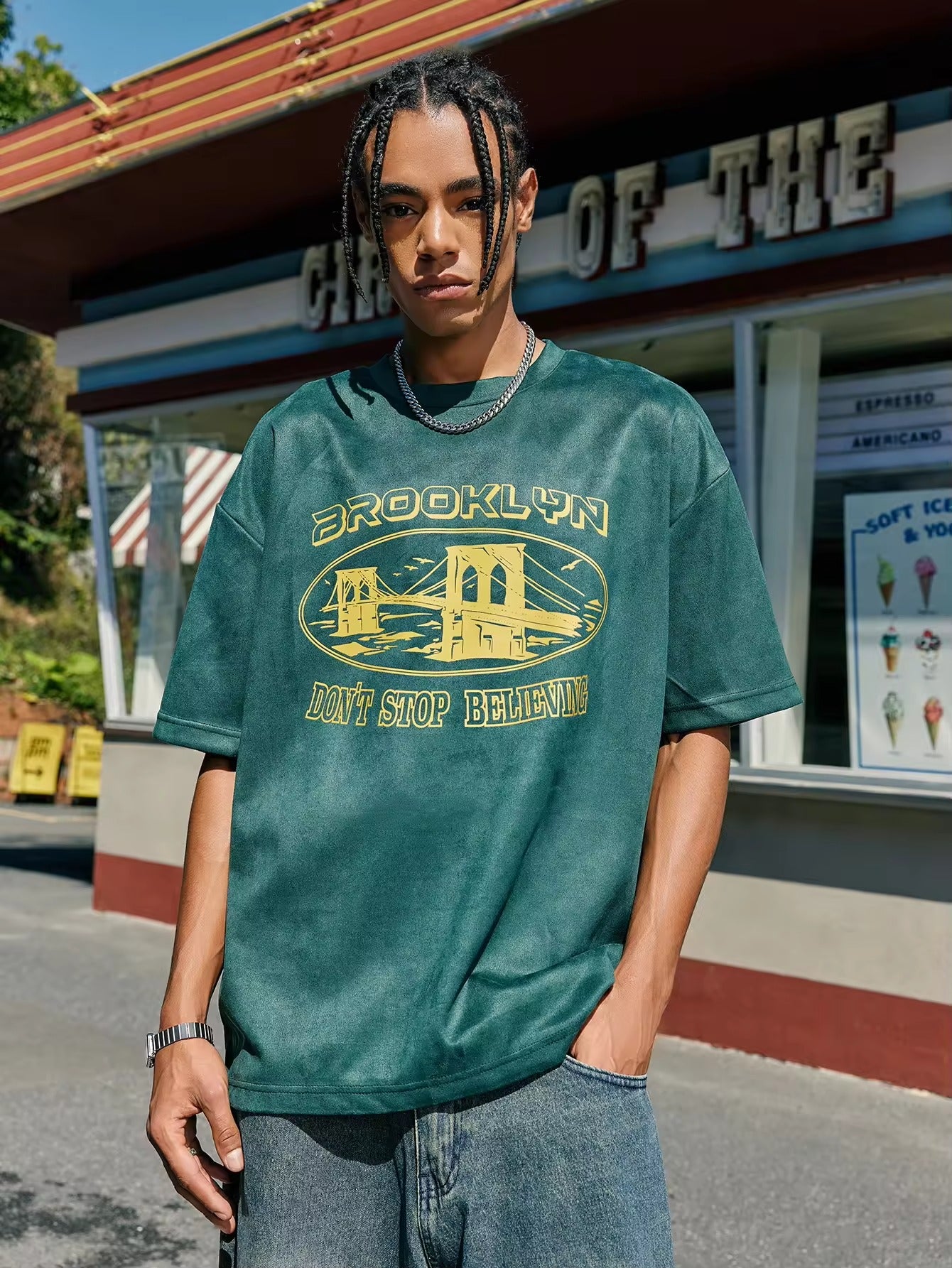 T-shirt vintage oversize pour homme