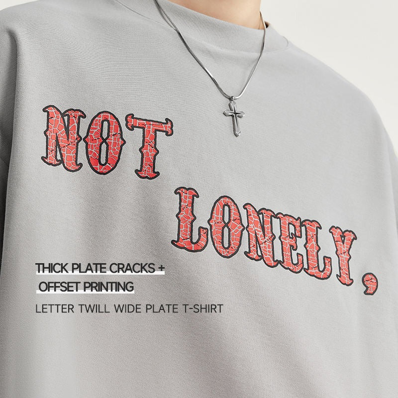 T-shirt graphique oversize I Am Not Lonely 