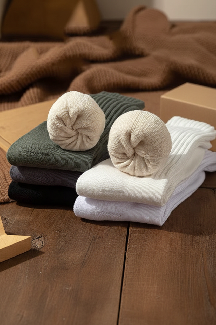 Chaussettes Côtelées Essentielles